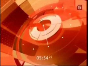 Часы Пятого канала 2006-2010 со звуком часов 7ТВ 2005-2009