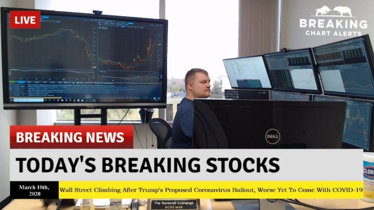 LIVE TRADING - Wall Street Climbing After Trumps Proposed Coronavirus Bailout