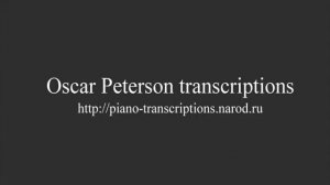 Oscar Peterson - Whisper not (transcription)