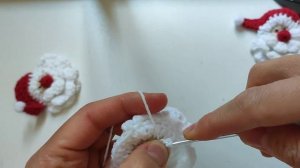 Новогоднее вязание крючком. Дед Мороз .