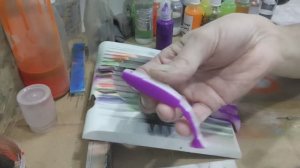 Как покрасить "силиконовую" приманку? Легко!!!