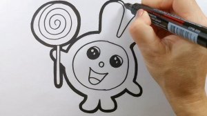 КРОШ ИЗ СМЕШАРИКОВ / мультик раскраска для детей / Нарисуй Ка