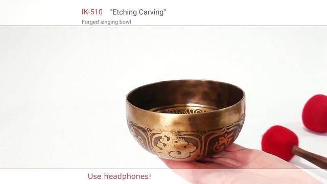 IK-510 Кованая поющая чаша "Etching Carving". Тест смотреть онлайн