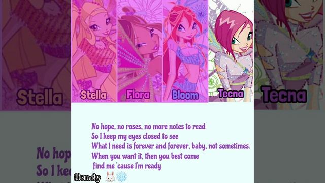 Winx Club(Stella,Flora,Bloom,Tecna)sing Ready For Love-BlackPink Color Coded Lyrics(Han/Eng) смотреть онлайн