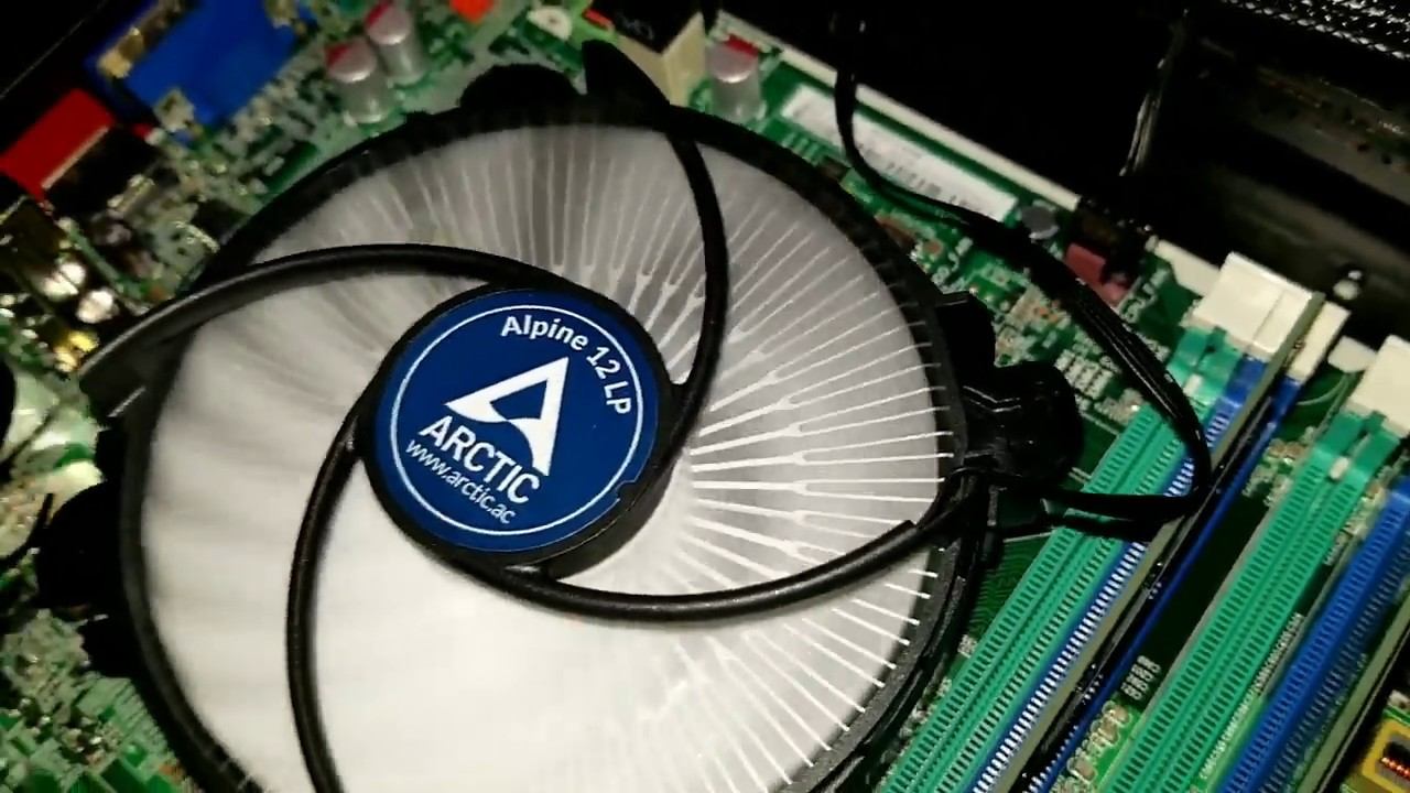 Arctic Alpine 12LP low profile CPU cooler - installation смотреть онлайн