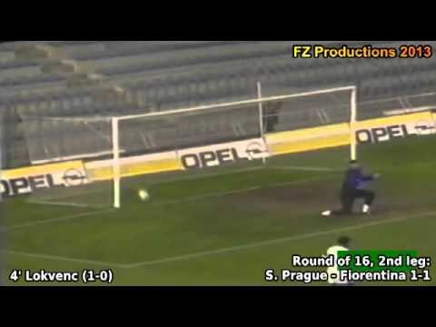 Cup Winners Cup 1996-1997 Round of 16 2nd leg: Sparta Prague - Fiorentina 1-1 Lokvenc goal