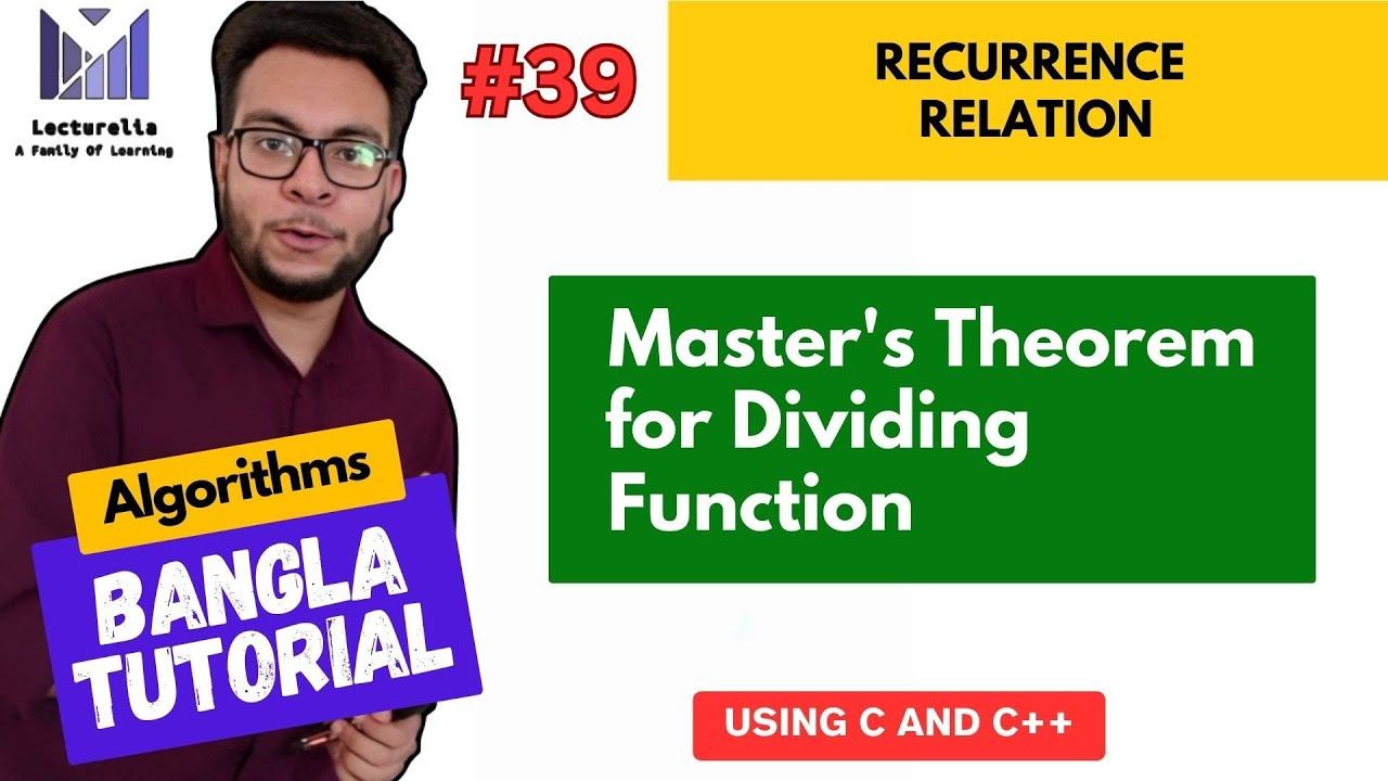 (Part-3.10) Master's Theorem for Dividing Function (Part-2) | Algorithms Bangla Tutorial