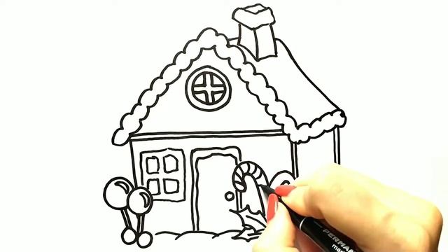 НОВОГОДНИЙ ПРЯНИЧНЫЙ ДОМИК / Нарисуй Ка смотреть онлайн