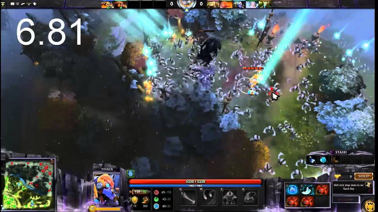 Dota 2 -Tinker - March of the Machines (6.82 Update) смотреть онлайн