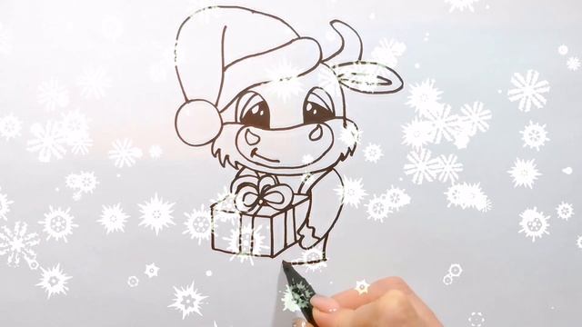 БЫК / СИМВОЛ 2021 ГОДА / раскраска / Нарисуй Ка смотреть онлайн