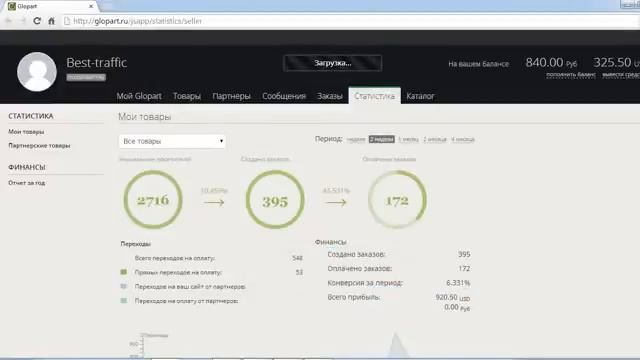 Заработок на партнерках. Система Glopart смотреть онлайн