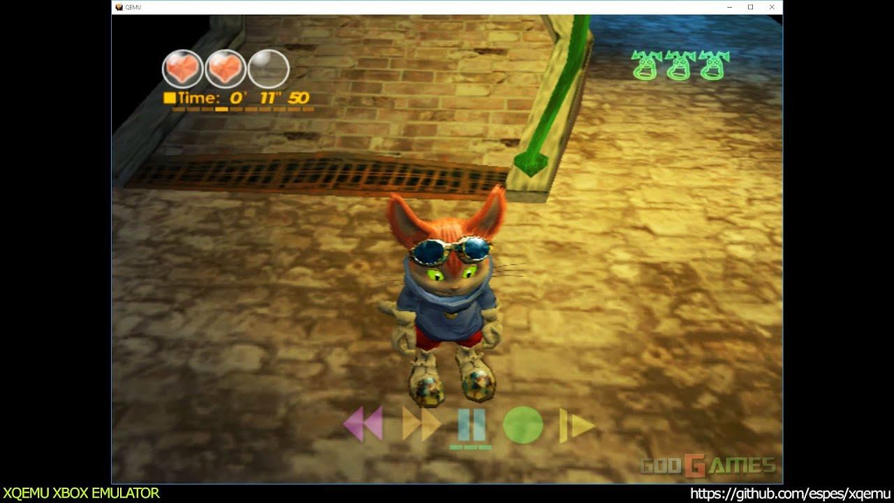 XQEMU Xbox Emulator - Blinx: The Time Sweeper Ingame!