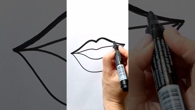 Draw LIPS / Улыбка / Нарисуй Ка / #Shorts смотреть онлайн
