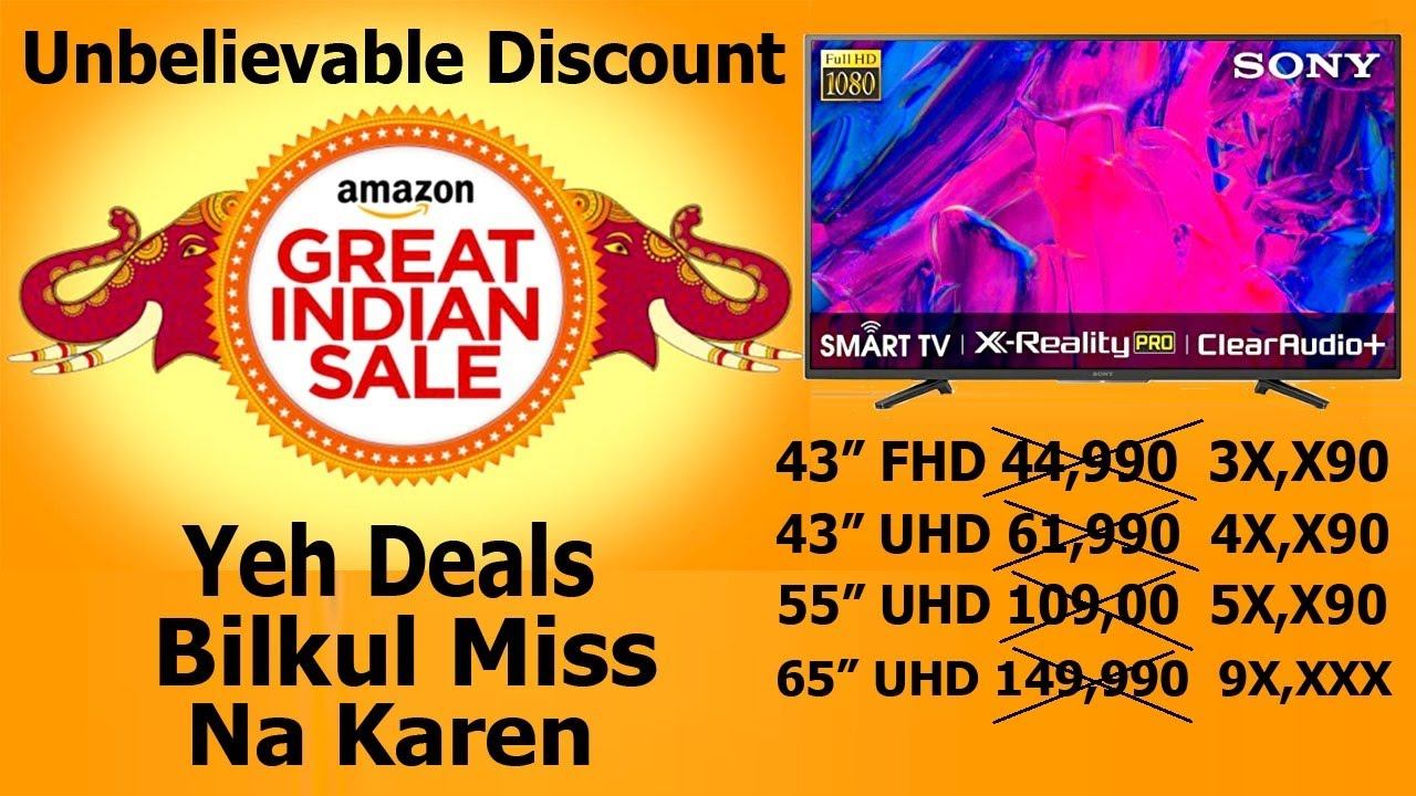 Amazon Great Indian Festival Sale | SONY Bravia TVs | Best Deals | #SonyTV #SonyBravia #BraviaTV смотреть онлайн