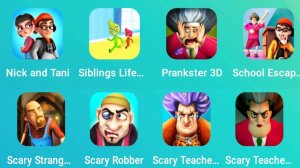 Scary Teacher 3D, Scary Stranger 3D, Scary Robber, Nick and Tani-   Halloween Pranks