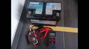 Exide 700EL EFB 70Ah + Lancol Micro 200 PRO battery tester