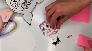 Бумажная ЛОЛ Сюрприз КУРУМИ #lolsurprise DIY Paper Doll KURUMI #бумажныесюрпризы