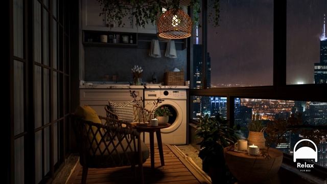 Rain Sound On Window with Rain Sounds In Cozy RoomㅣHeavy Rain for Sleep, Study and Relaxation смотреть онлайн