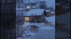зима в деревне ❄️💥