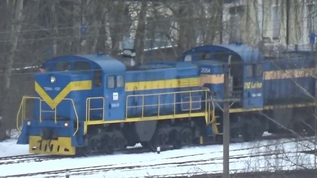 ''Маневровые тепловозы!'' Тгм4-2054, Тгм4а-1287, Тгм3а-1400 и Чмэ3-5962