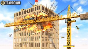 Что будет если КРАН УПАДЁТ НА ДОМ?! ► Teardown