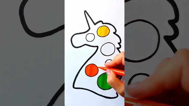 Раскрашиваем СИМПЛ ДИМПЛ ЕДИНОРОГ /  Нарисуй Ка / Shorts смотреть онлайн