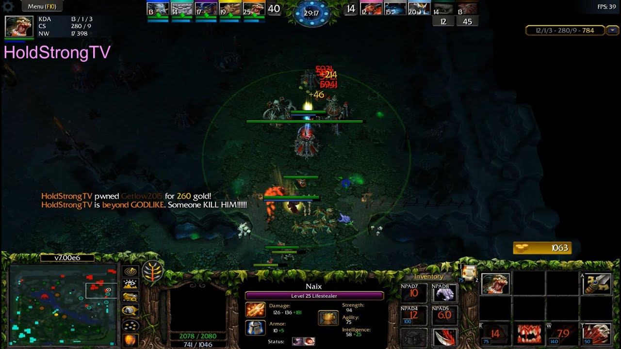 DOTA 1 Lifestealer Naix Beyond GODLIKE #4 смотреть онлайн