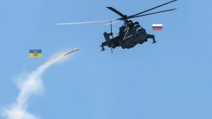 Scary moment! Ukrainian surface-to-air missile SAM kills Russian Mi-35 combat helicopter