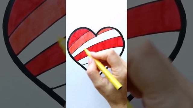 РАДУЖНОЕ СЕРДЦЕ быстро и легко / Нарисуй Ка / Shorts смотреть онлайн