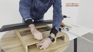 Сборка кухонного стола. Веста, Санди, Калисто,  Ларго. Мебельная фабрика Larix4you