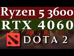 RTX 4060 -- Ryzen 5 3600 -- Dota 2 FPS Test