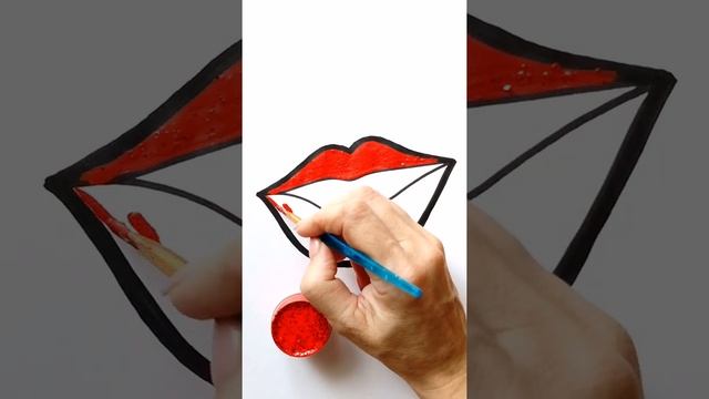 Draw LIPS / Нарисуй Ка / #Shorts смотреть онлайн