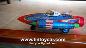 S S Space Rocket S 301 Yoshiya KO 60’s.  Compro Juguetes Antiguos de Hojalata.