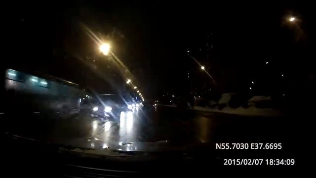 Зюзино - Текстильщики / Zyuzino - Tekstilshchiki 07/02/2015 (timelapse 4x)