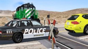 Секунда до смерти. BeamNG Drive - Реалистичные автомобильные аварии, погони и ДТП.