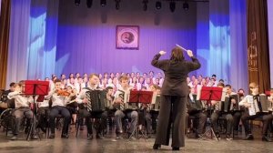 Музыка C. Халаимов, слова М.Годов "От имени всех поколений". Сводный хор и синтез-оркестр "Гармония