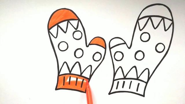 ВАРЕЖКИ / раскраска / Нарисуй Ка смотреть онлайн