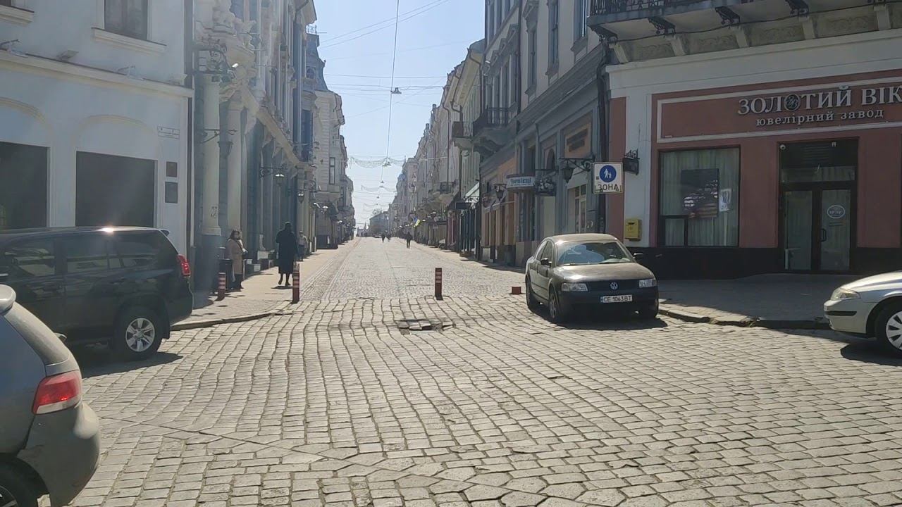 Черновцы 08.04 - прогулка по центру и вебки города Черновцы