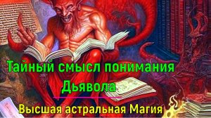 Истинный смысл Дьявола. Высшая астральная Магия