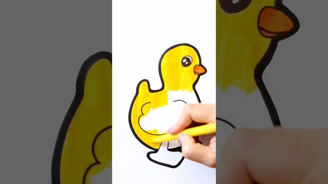 ЦИПЛЕНОК / How to draw a CHICKEN / coloring CHICKEN / TAVUK nasıl çizilir / TAVUK boyama / Ka çiz смотреть онлайн