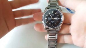 Обзор часов с сапфировым стеклом CASIO BEM 111D 1AVEF. Sapphire crystal watch CASIO BEM 11