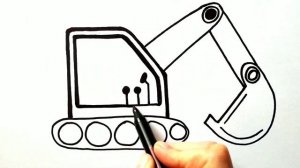Как нарисовать ЭКСКАВАТОР  / Мультик раскраска ЭКСКАВАТОР / Нарисуй Ка