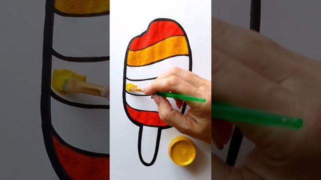 Раскраска МОРОЖЕНОЕ ЭСКИМО / Нарисуй Ка / Shorts смотреть онлайн