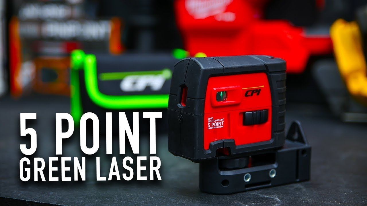 Laser Level Green | 5 Point Green Beam Laser from CPI (CP5G) смотреть онлайн