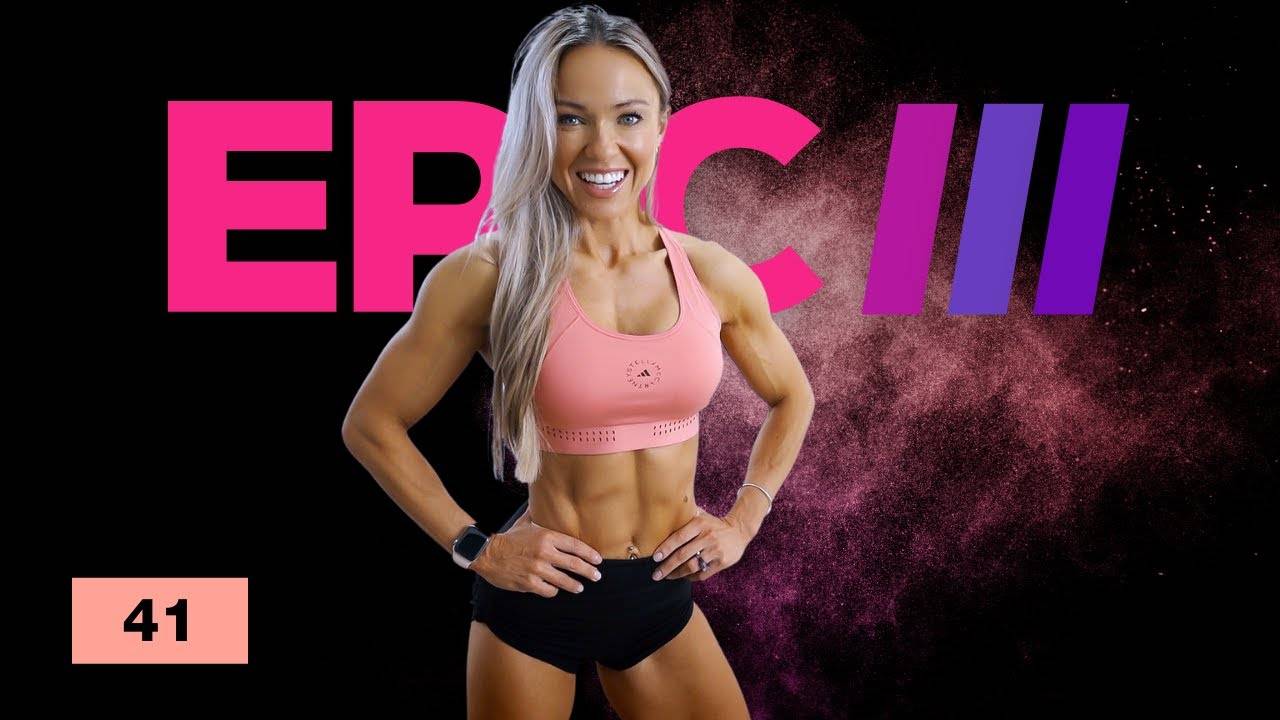 Caroline Girvan - ENGAGING Glutes and Core Workout - Dumbbells | EPIC III Day 41