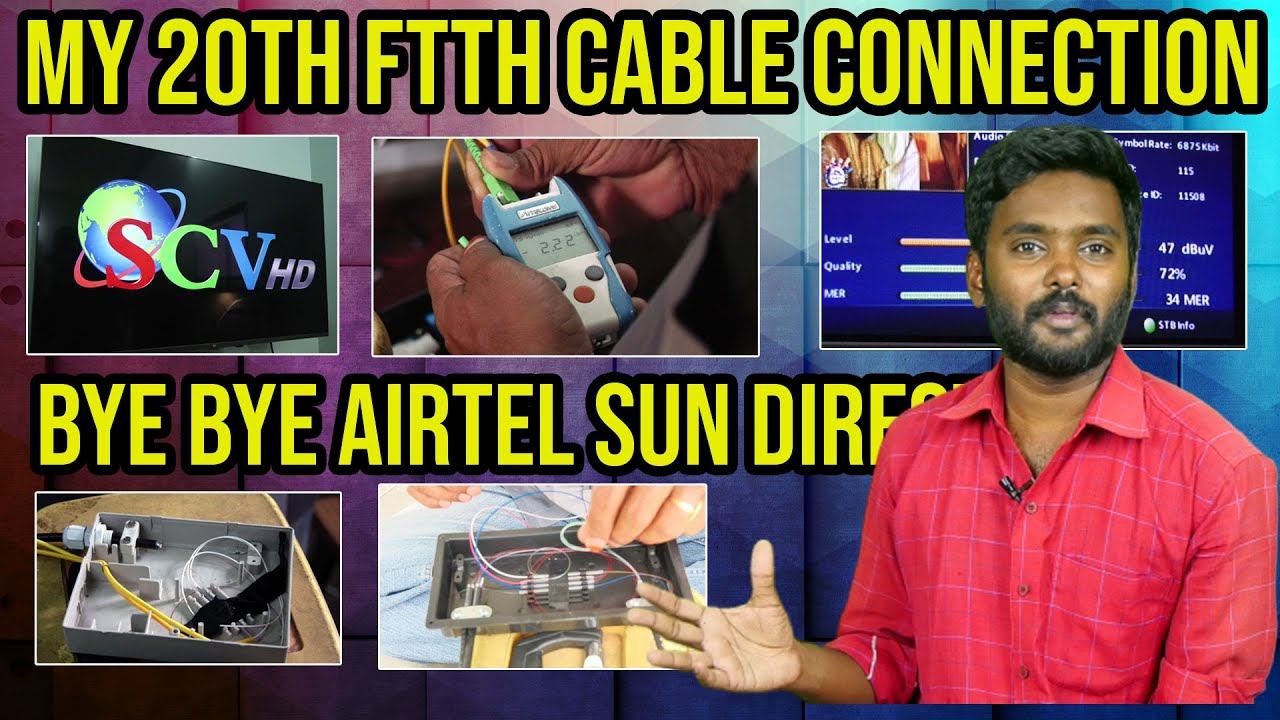 My 20Th FTTH Cable tv Connection | Cabletv & Internet | Tech Vlog | ANBU TECH смотреть онлайн
