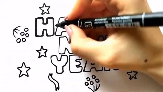 С НОВЫМ ГОДОМ! / HAPPY NEW YEAR! / раскраска / Нарисуй Ка смотреть онлайн