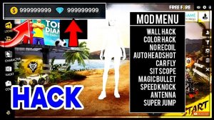 LIVE 🔴 PROOF | Gerena Free Fire - New Mod Apk 100% Work | UNLIMITED  EVERYTHING 🔥 | AUTO HEADSHOT