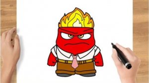 Как нарисовать ЗЛОСТЬ из мультфильма Головоломка