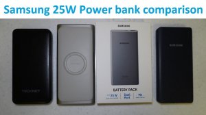 Samsung 25W Super Fast Charging 10000 mah PD PPS Power Bank vs Samsung Wireless powebank vs Tecknet